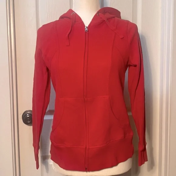 George Tops Red Zipup Hoodie Poshmark
